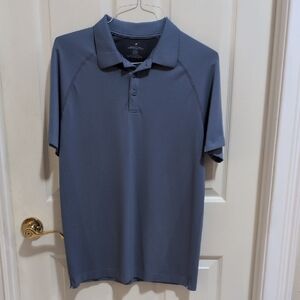 Fabletics Men's Blue Vented Polo Shirt Size Medium